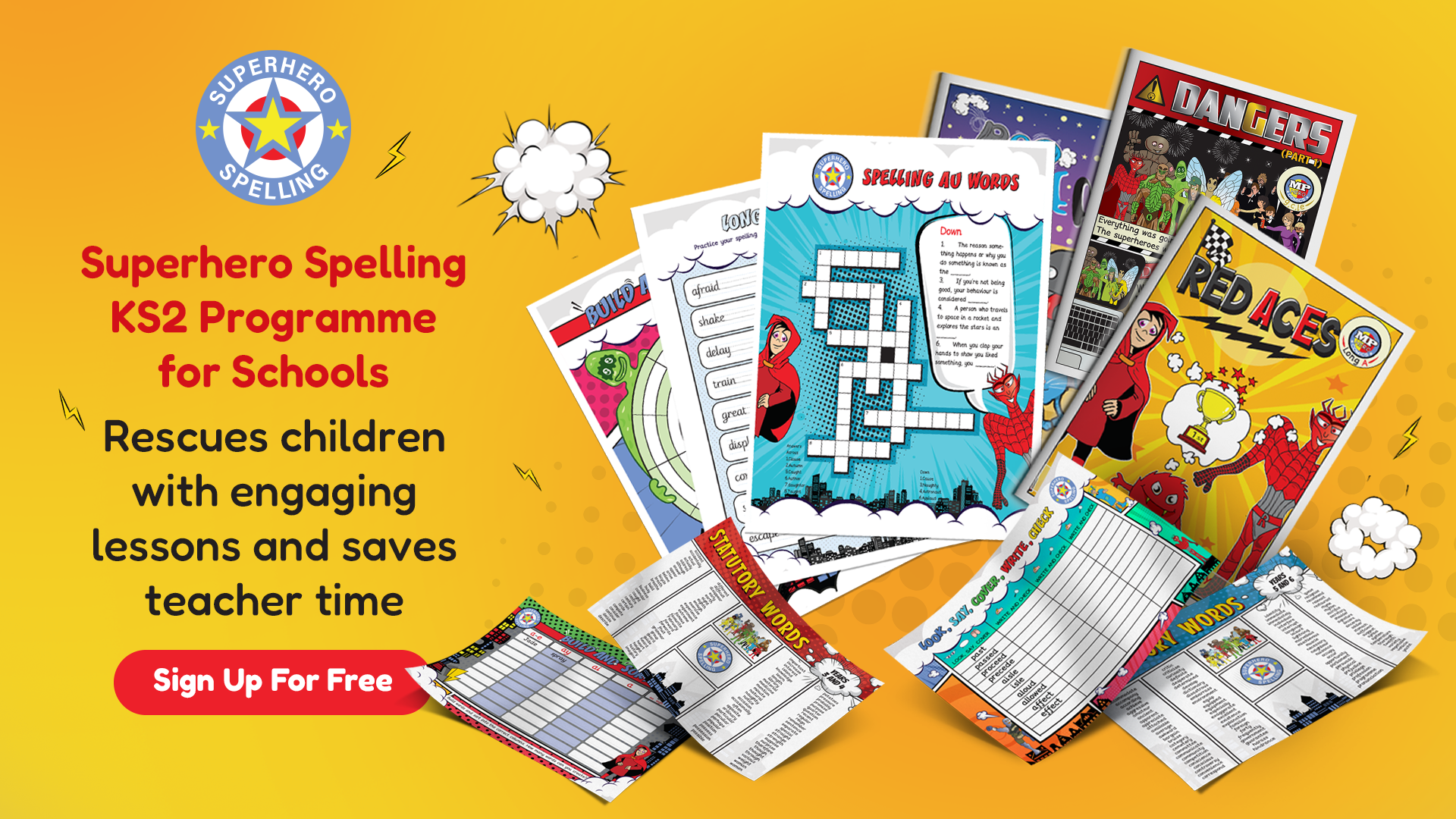 Superhero Spelling Resource Poster